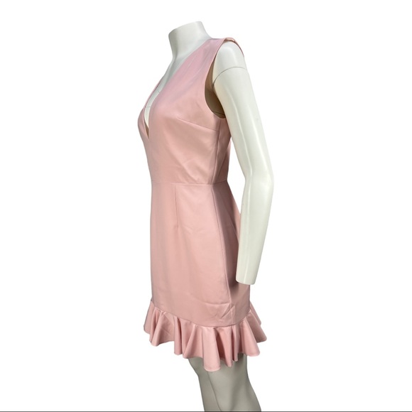 NWT NBD Senseless Deep V Neck & Open Back Pale Pink Dress Size M - Picture 5 of 10